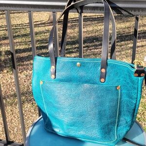 KMM Co. Full Size Travel Tote Bison Leather